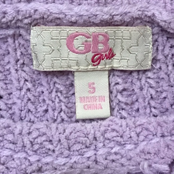 GB Girls Gianni Bini Lavender Knit Pullover Sweater
Size XS 4 / 5 Extra… - Picture 11 of 12
